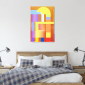 Toile "Impression d'art géométrique | Peinture murale Pr (Insitu(Chambre))