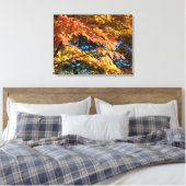 Toile Impression Feuilles D'automne Dorées (Insitu(Chambre))