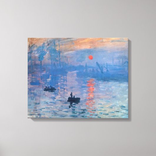 Toile Impression, lever de soleil par Claude Monet (Recto)