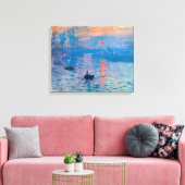 Toile Impression, lever de soleil par Claude Monet (Insitu(Salon))