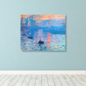 Toile Impression, lever de soleil par Claude Monet (Insitu (Plancher de Bois))