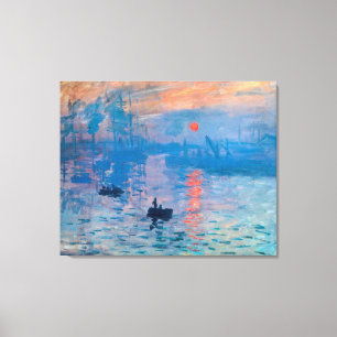 Toile Impression, lever de soleil par Claude Monet
