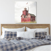 Toile Impressionnisme du phare rouge (Insitu(Chambre))