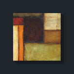 Toile Impressionniste d'automne par Jennifer Goldberger<br><div class="desc">Les couleurs automnales imprègnent ce tableau impressionniste de Jennifer Goldberger. Rouge,  marron,  tan et orange foncé peuplent les panneaux géométriques qui composent l'arrière - plan de cette pièce. Achète-en un exemplaire aujourd'hui !</div>