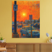 Toile Impressionniste de parking AI Art (Insitu(Salon))