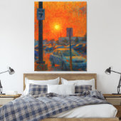 Toile Impressionniste de parking AI Art (Insitu(Chambre))