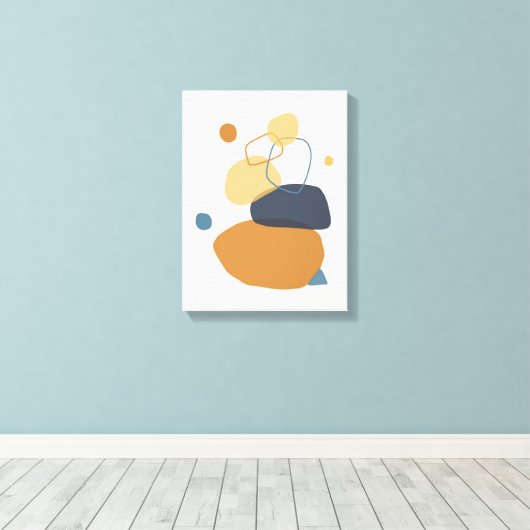 Toile Imprimantes Abstraites d'art simple d'origine (Insitu (Plancher de Bois))