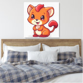 Toile Imprimantes d'animaux mignons (Insitu(Chambre))