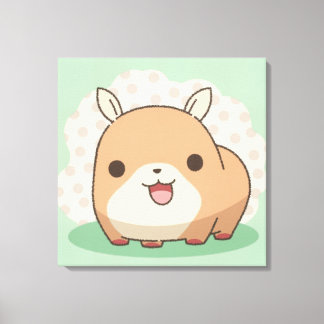 Toile Imprimantes d'animaux mignons