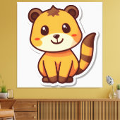 Toile Imprimantes d'animaux mignons (Insitu(Salon))