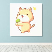 Toile Imprimantes d'animaux mignons (Insitu (Plancher de Bois))