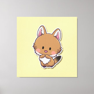 Toile Imprimantes d'animaux mignons