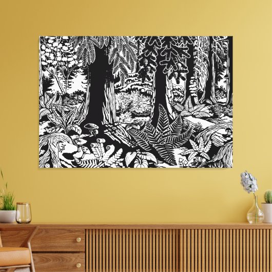 Toile Imprimantes d'art paysager B & W Art Canvas Imprim (Insitu(Salon))