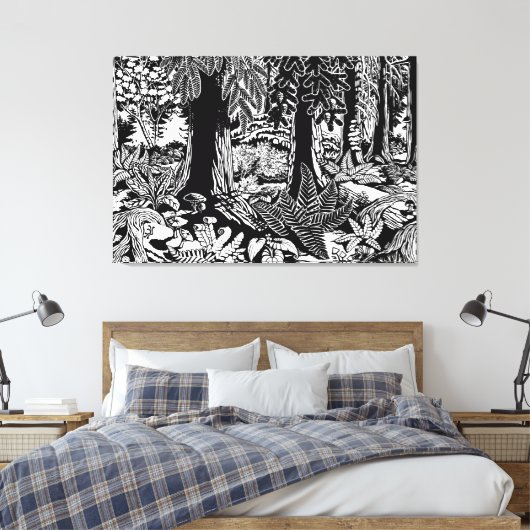 Toile Imprimantes d'art paysager B & W Art Canvas Imprim (Insitu(Chambre))