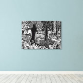 Toile Imprimantes d'art paysager B & W Forêt Art Canvas  (Insitu (Plancher de Bois))