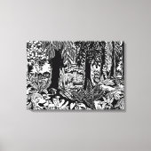 Toile Imprimantes d'art paysager B & W Forêt Art Canvas  (Recto)