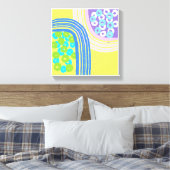 Toile Imprimantes d'art simple et jaune (Insitu(Chambre))