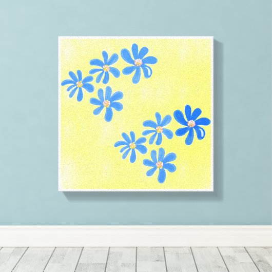 Toile Imprimantes d'art simple et jaune (Insitu (Plancher de Bois))