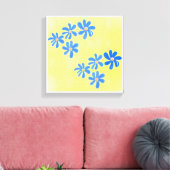Toile Imprimantes d'art simple et jaune (Insitu(Salon))