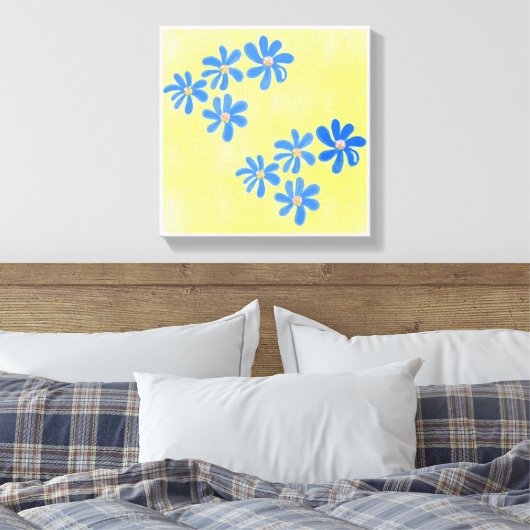 Toile Imprimantes d'art simple et jaune (Insitu(Chambre))