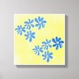 Toile Imprimantes d'art simple et jaune