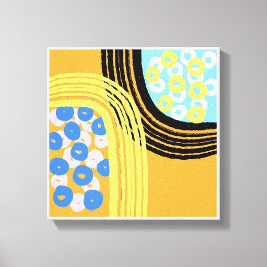 Toile Imprimantes d'art simple et orange (Recto)