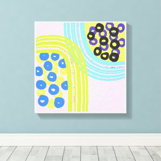 Toile Imprimantes d'art simple et rose (Insitu (Plancher de Bois))