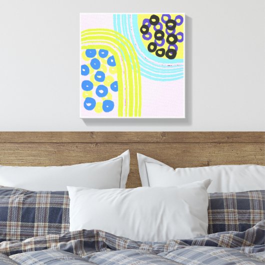 Toile Imprimantes d'art simple et rose (Insitu(Chambre))