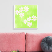 Toile Imprimantes d'art simple et vert (Insitu(Salon))