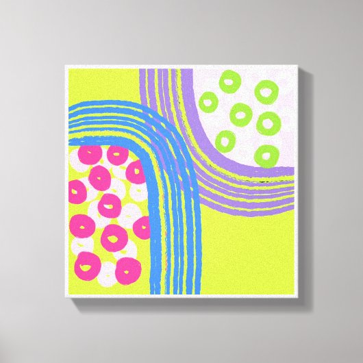 Toile Imprimantes d'art simple et vert (Recto)