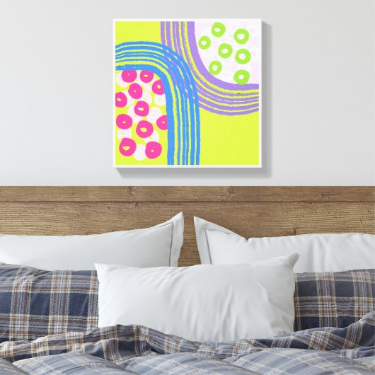 Toile Imprimantes d'art simple et vert (Insitu(Chambre))