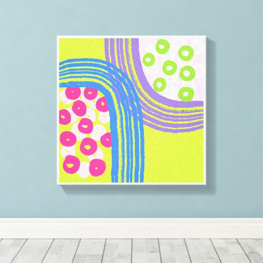 Toile Imprimantes d'art simple et vert (Insitu (Plancher de Bois))