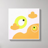 Toile Imprimantes originales d'art simple rose (Recto)