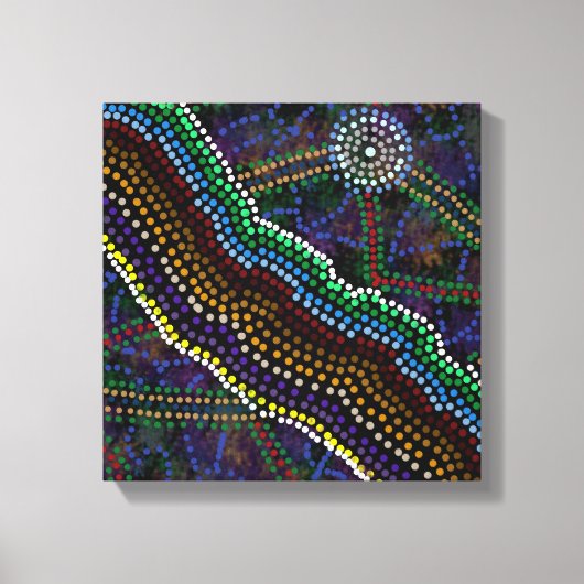 Toile Imprimé autochtone australien (Recto)