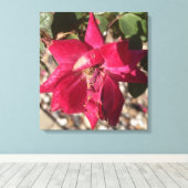 Toile imprimé floral rouge greyforaday (Insitu (Plancher de Bois))