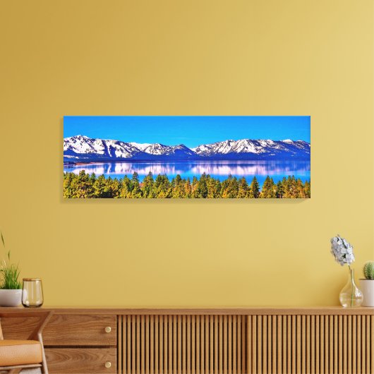 TOILE IMPRIMER 36 X 12 BELLES BOUGIES DE LAC TAHOE WRAPE (Insitu(Salon))