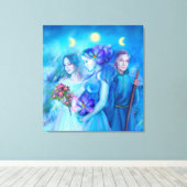 Toile Imprimer 3 déesse du destin (Insitu (Plancher de Bois))