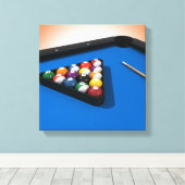 Toile Imprimer : Ballons de piscine / Billard (Insitu (Plancher de Bois))