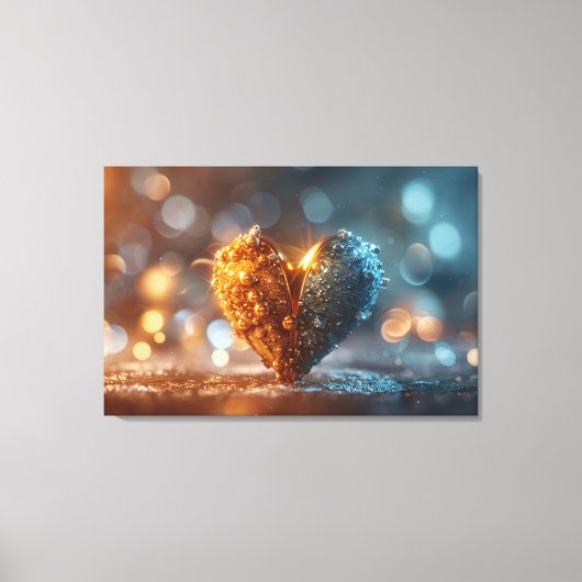 Toile Imprimer Bokeh Bokeh Heart (Recto)