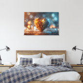 Toile Imprimer Bokeh Bokeh Heart (Insitu(Chambre))