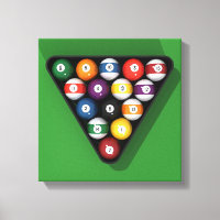 Imprimer : boules de billard en rack / billard