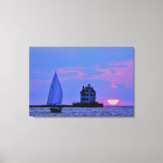 Toile Imprimer Canvas de coucher de soleil (Recto)