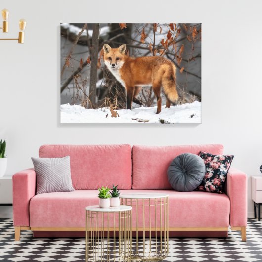 Toile Imprimer Canvas Fox hiver (Insitu(Salon))