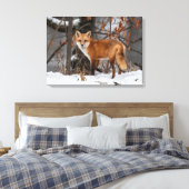 Toile Imprimer Canvas Fox hiver (Insitu(Chambre))