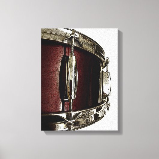 Toile Imprimer Drummer Canvas Red Snare (Recto)
