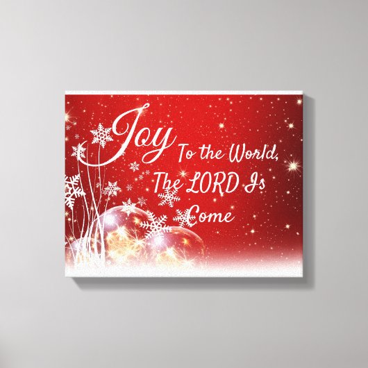 Toile Imprimer Joie au monde Noël (Recto)