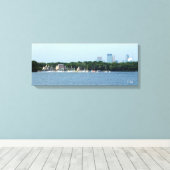 Toile Imprimer : Lac Harriet & Minneapolis Skyline_ (Insitu (Plancher de Bois))