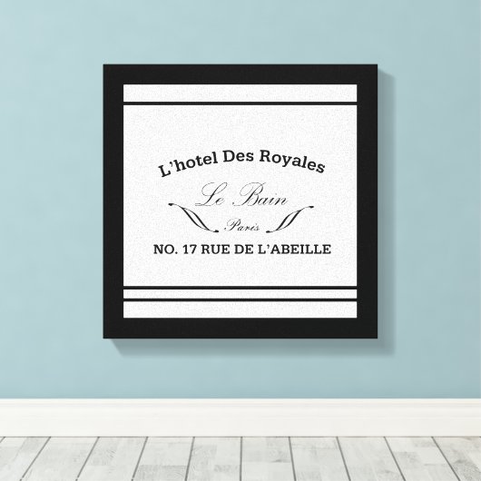 Toile Imprimer Le Bain Canvas (Insitu (Plancher de Bois))