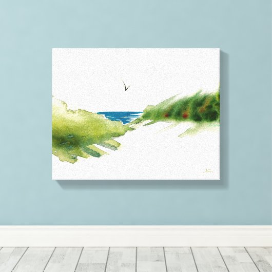 Toile Imprimer les dunes de plage (Insitu (Plancher de Bois))