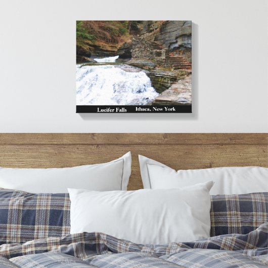 TOILE IMPRIMER LUCIFER CHUTES ITHACA NEW YORK CANVAS (Insitu(Chambre))